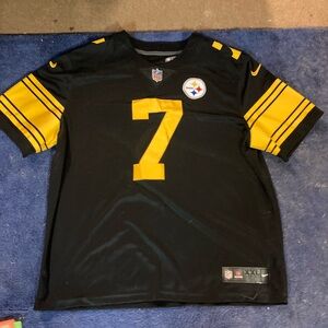 Ben Roethlisberger Pittsburgh Steelers Men's Large Nike Game Black Home Jersey